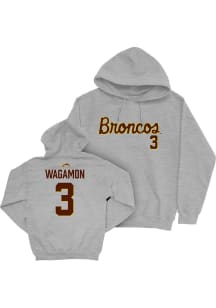 RJ Wagamon Western Michigan Broncos Mens Grey NIL Script Player Hood