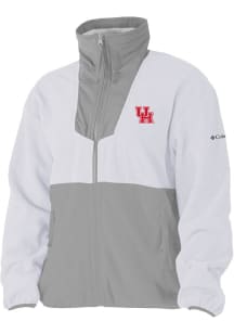 Columbia Houston Cougars Womens White Sequoia Light Weight Jacket