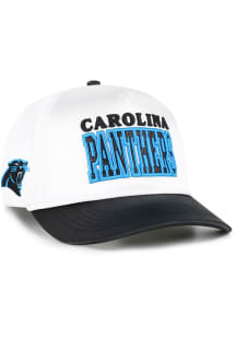 47 Carolina Panthers White Trendy Block Hitch Womens Adjustable Hat