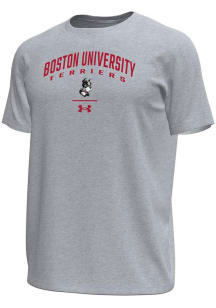 Under Armour Boston Terriers Grey Arch over logo Tech Stretch Short Sleeve T Shirt