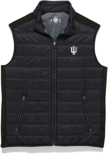 Indiana Hoosiers Mens Black Worthington Performance Sleeveless Jacket