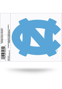 North Carolina Tar Heels Small Auto Static Cling Decal - Light Blue