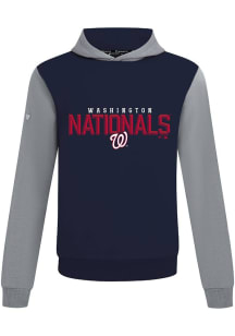 Levelwear Washington Nationals Mens Navy Blue Ultimate Carve Long Sleeve Hoodie