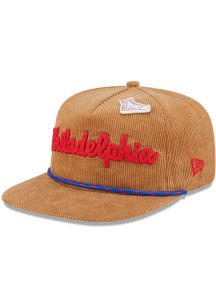 New Era Philadelphia 76ers Brown 2025 All Star Game Fan Pack Golfer Mens Snapback Hat