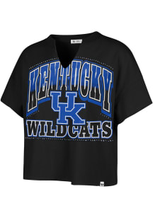 47 Kentucky Wildcats Womens Black Win Big Short Sleeve T-Shirt