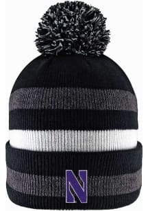 LogoFit Northwestern Wildcats Black Primetime Mens Knit Hat