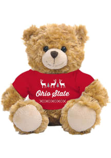 Ohio State Buckeyes Jardine  Holiday 10" Holiday Plush - White