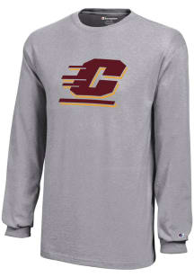 Champion Central Michigan Chippewas Youth Grey Core Long Sleeve T-Shirt