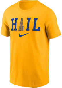 Nike Pitt Panthers Gold Hail Pitt Short Sleeve T Shirt