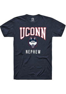 Summit Sportswear UConn Huskies Navy Blue Nephew Short Sleeve T Shirt