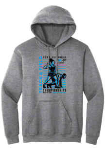 Summit Sportswear Big Ten Mens Graphite 2026 Outdoor Track & Field Championships Long Sleeve Hoodi..