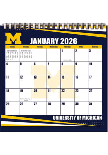 Michigan Wolverines 2026 Easel Desk Calendar