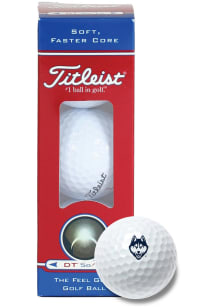 UConn Huskies Titleist 3PK Sleeve Golf Balls