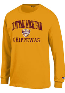 Champion Central Michigan Chippewas Gold MAC Arch Jersey Long Sleeve T Shirt