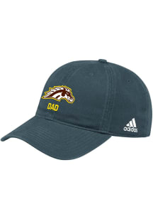 Adidas Western Michigan Broncos Dad Washed Slouch Adjustable Hat - Black
