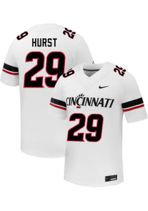 Kameron Hurst  Nike Cincinnati Bearcats White NIL Name And Number Football Jersey