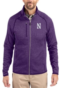 Cutter and Buck Northwestern Wildcats Mens Purple Mainsail Medium Weight Jacket