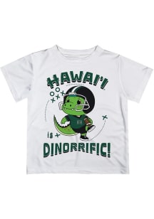 Vive La Fete Hawaii Warriors Youth White Dino-Riffic Short Sleeve T-Shirt