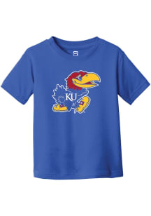Summit Sportswear Kansas Jayhawks Toddler Blue Primary Logo Short Sleeve T-Shirt