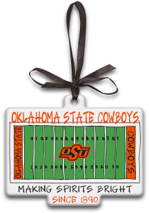 Oklahoma State Cowboys Flat Stadium Ornament - Orange