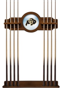 Colorado Buffaloes Solid Wood Cue Rack Pool Table