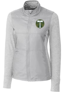 Cutter and Buck Portland Timbers Womens Grey Stealth Light Weight Jacket