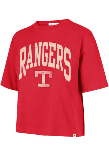 47 Texas Rangers Womens Red City Connect Reed City Short Sleeve T-Shirt