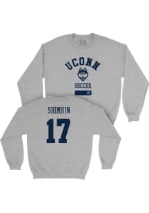 Chloe Shimkin UConn Huskies Mens Grey NIL Varsity Player Crew