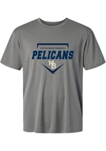 Summit Sportswear Myrtle Beach Pelicans Graphite Homeplate Short Sleeve T Shirt