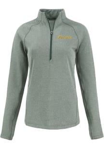 Cutter and Buck George Mason University Womens Green Peshastin Qtr Zip
