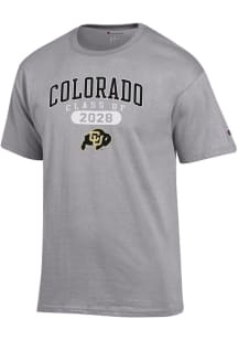 Champion Colorado Buffaloes Grey Class of 2028 Jersey Short Sleeve T Shirt