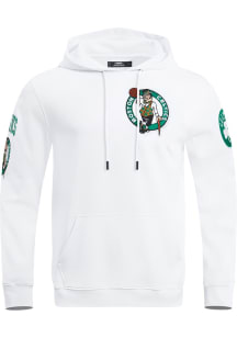 Pro Standard Boston Celtics Mens White Classic Chenille Long Sleeve Hoodie
