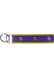 Minnesota Vikings Woven Wristlet Keychain - Purple
