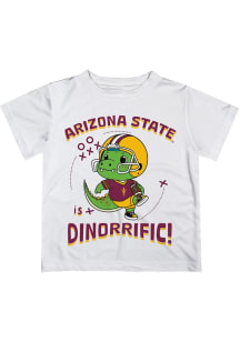 Vive La Fete Arizona State Sun Devils Toddler White Dino-Riffic Short Sleeve T-Shirt