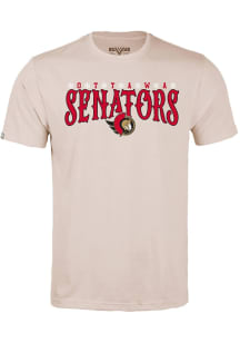 Levelwear Ottawa Senators Tan Richmond Snowflakes Short Sleeve T Shirt