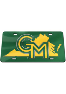 George Mason University Green State Shape Team Color Car Accessory License Plate