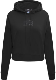 Pro Standard Colorado Avalanche Womens Black Neutral Hooded Sweatshirt