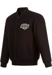 Mens Los Angeles Kings Reversible Wool Heavyweight Jacket - Black