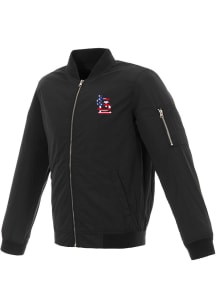 St Louis Cardinals Mens Black Nylon Bomber Light Weight Jacket