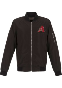Arizona Diamondbacks Mens Black Nylon Bomber Light Weight Jacket