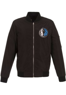 Dallas Mavericks Mens Black Nylon Bomber Light Weight Jacket