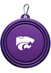 K-State Wildcats Collapsible Silicone Dog Pet Bowl Purple