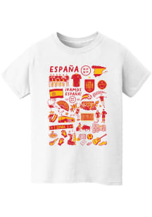 Vive La Fete Spain National Team Youth White Ian Short Sleeve T-Shirt