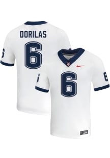 Renick Dorilas  Nike UConn Huskies White NIL Name And Number Football Jersey