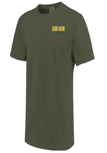 George Mason University Ivory Type Overlay Campus Short Sleeve T Shirt