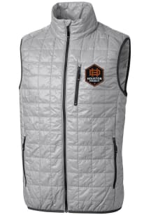 Cutter and Buck Houston Dynamo Mens Grey Rainier PrimaLoft Sleeveless Jacket