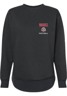 Gabe VanSickle  Rally Ohio State Buckeyes Womens Black NIL Embroidered Crew Sweatshirt