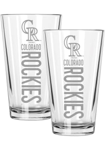 Colorado Rockies Pinnacle 2 Pack 16oz Pint Glass - White