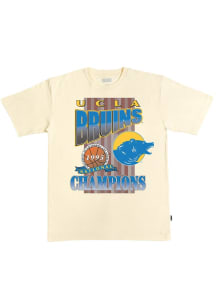 SLAM UCLA Bruins Oatmeal Basketball Deep Cuts Heavyweight Short Sleeve Fashion T Shirt