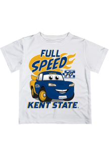 Vive La Fete Kent State Golden Flashes Youth White Full Speed Short Sleeve T-Shirt